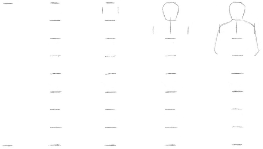 Drawing a person using measurement techniques 5