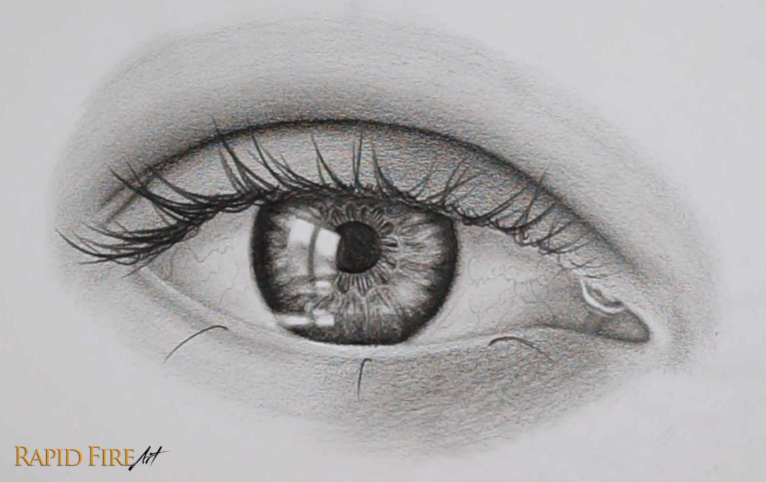 How to Draw a Teary Crying Eye Step 10_4