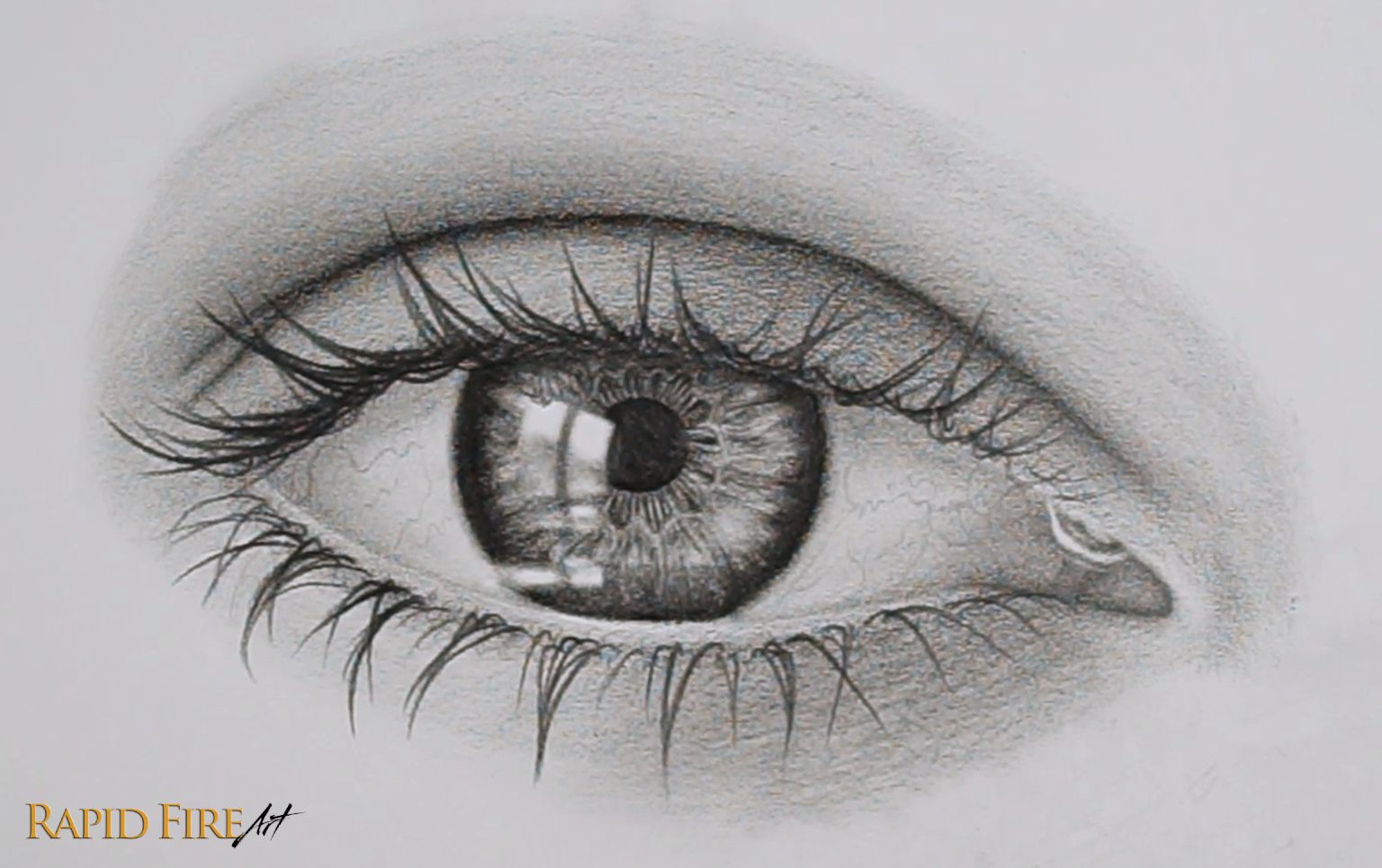 How to Draw a Teary Crying Eye Step 10_5