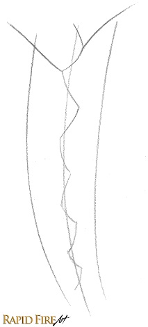 How to Draw Braids Step 3
