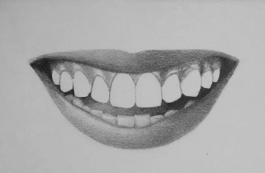 how to draw teeth 7