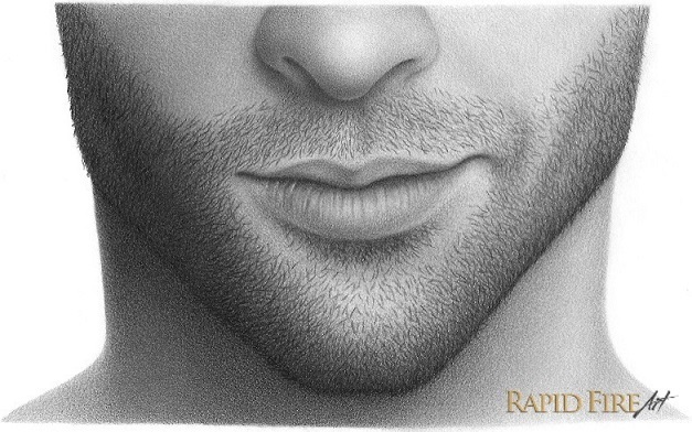 how to draw stubble