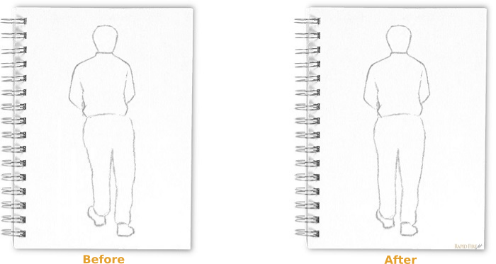 proportion sketch comparison
