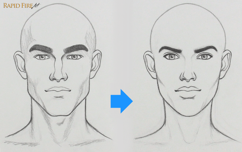 How to fix a drawing that looks too masculine