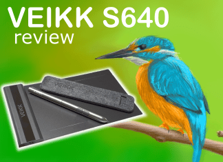 Super Affordable Drawing Tablet Review – Veikk S640