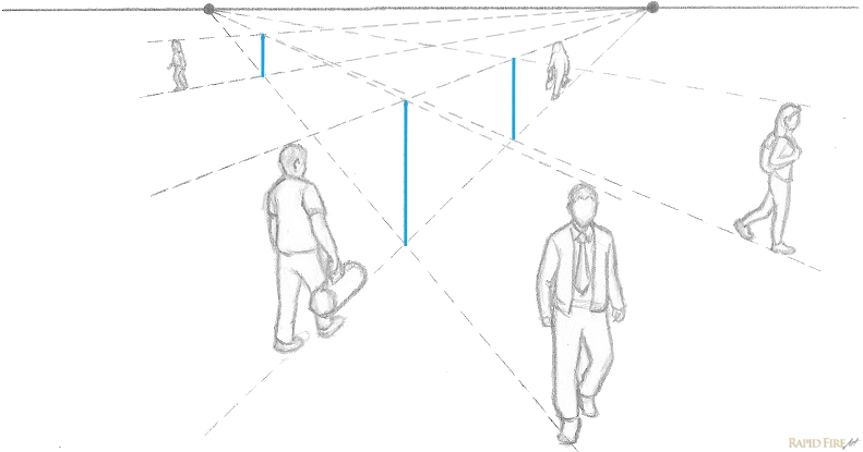two point perspective people only